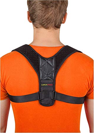 Posture Corrector for Men and Women - Adjustable Upper Back Brace for Clavicle Support and Providing Pain Relief from Neck, Back and Shoulder (Chest Size 30" - 55")
