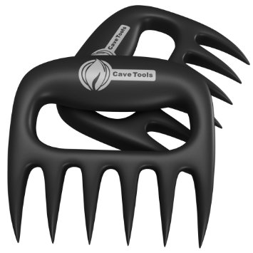 Pulled Pork Shredder Claws - STRONGEST BBQ MEAT FORKS - Shredding Handling and Carving Food - Claw Handler Set for Pulling Brisket from Grill Smoker or Slow Cooker - BPA Free Barbecue Paws