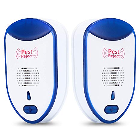 ELLASSAY Ultrasonic Pest Repeller Humane Mice Control Newest Electronic Insect Repellent 2 Pack Plug in Home Indoor Repeller - Pest Reject - Get Rid Mosquitos, Insects, Rats, Mice, Roaches