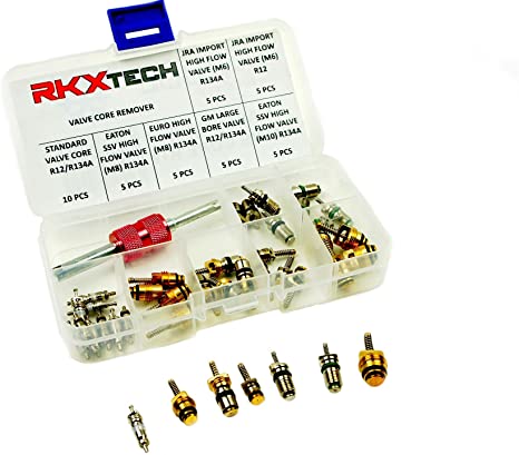 X-Kool R12 / R134A AC Master Valve core Repair kit for Domestic, Import, and European Cars