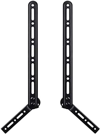 PrimeCables SB-41Universal Sound Bar Speaker Bracket for Mounting Above or Under TV, Fits Sonos, Samsung, Sony, Vizio Sound Bars, Adjustable Arm Mounts to 23 to 65 Inch TVs, Up to 33 Lbs, 1-pair (left/right)