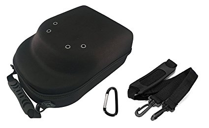 Hat Carrier Case By SimpleChoice | Portable Case For 6 Caps | Durable Snapback Hat Carrier | Baseball Caps Storage Case | Lightweight Travel Hat Case With Capacious Design | Black Color