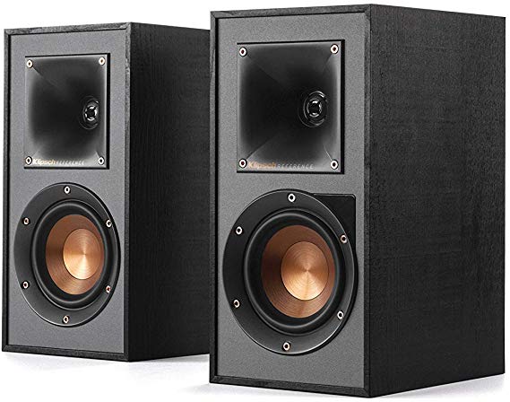 Klipsch Reference R-41PM Active Powered Speakers, Phono Input - Black