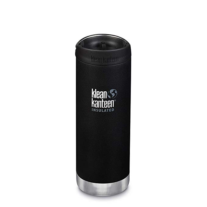 Klean Kanteen TKWide Stainless Steel Double Wall Insulated Water Bottle with TKWide Café Cap or Insulated Loop Cap