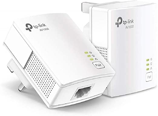 TP-Link TL-PA717 KIT 1-Port Gigabit Powerline Starter Kit, Data Transfer Speed Up to 1000 Mbps, Ideal for HD/3D/4K Video Streaming and Online Gaming, No Configuration Required [Amazon Exclusive]