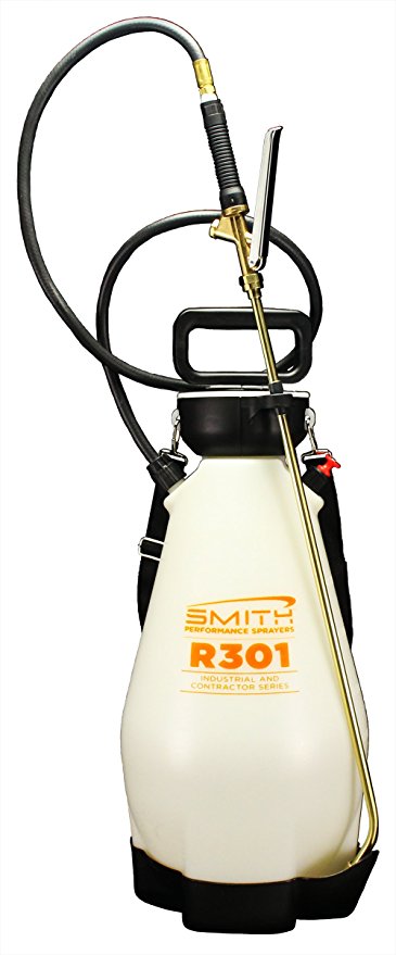 Smith Performance Sprayers R301 3-Gallon Concrete Sprayer for Professionals Using Water-Based Cleaners, Sealers, Release Agents and Curing Compounds