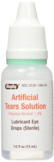 RUGBY LABORATORIES Artificial Tears Ophthalmic Solution, 0.5 Fluid Ounce