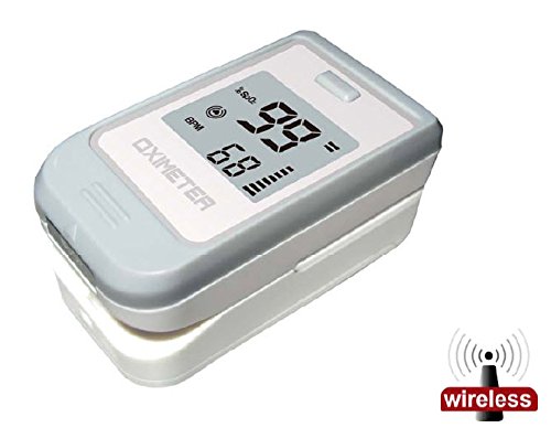 Wireless Fingertip Pulse Oximeter, 2 Way Display , Bluetooth Communicating Smartphone (iOS & Android)