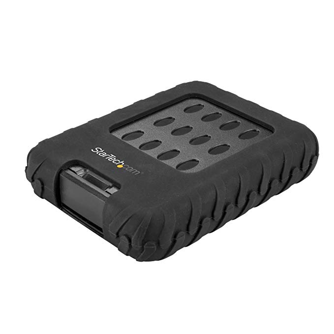 StarTech.com USB 3.1 External Hard Drive Enclosure - Rugged - for 2.5” SATA Hard Drive Enclosure - HDD/SSD Enclosure - USB 3.1 Enclosure (S251BRU31C3)