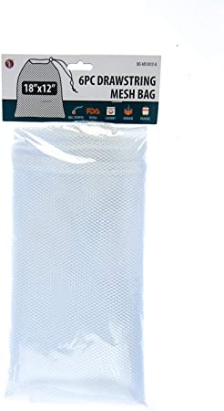 SE 18" x 12" Drawstring Mesh Bags (6 PC.) - BG-MS1812-6