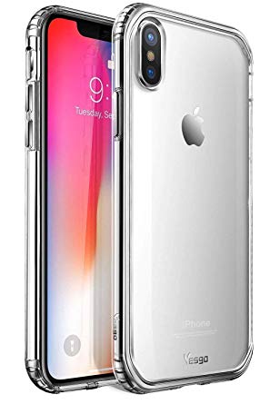 For iPhone X Case, Shock Absorption Cover Case for iPhone X (Yesgo-K11X-clear)