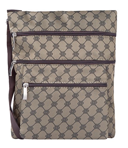 Suvelle Diamond Pattern Crossbody Bag, Everyday Swingpack Travel Purse, Messenger Handbag #602