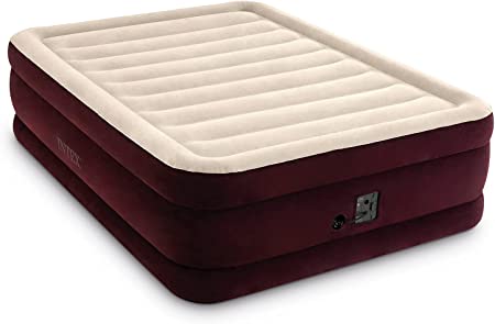 Intex Dura-Beam Extra Series Raised Guest Airbed with Internal Electric Pump, 20in Bed Height