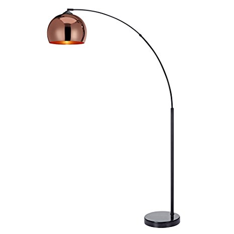 Teamson Design VN-L00011 Versanora - Arquer 66.93" Modern Arc Floor Lamp Reading Light for Living Room Bedroom