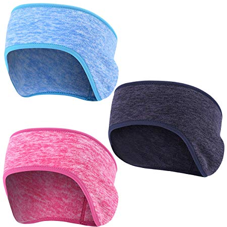 Obacle Ear Warmer Headband for Winter Non Slip Earmuff for Girls Women Men Ear Band Fleece Headband Ear Cover Muffs for Running Jogging Cycling Riding Motorcycle Yoga