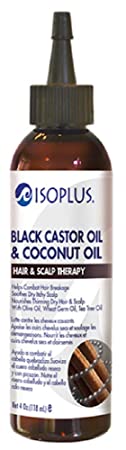 Isoplus Black Castor Oil & Coconut Oil Hair & Scalp Therapy Oil 4 oz