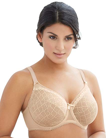 Glamorise Women's Full Figure Wonderwire Lace Bra #9845