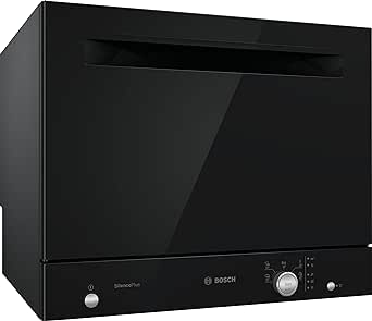 Bosch électroménager Bosch SKS51E36EU - Lave-vaisselle Compact Série 2 - Pose-libre, 55 cm - 6 couverts - 5 programmes - Moteur EcoSilence Drive - Noir