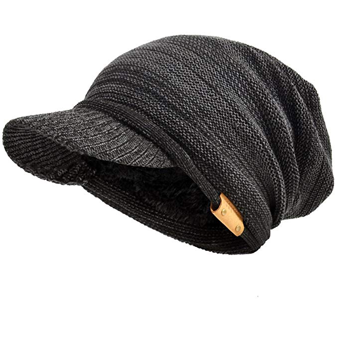 VECRY Men's Oversize Slouch Beanie Slouchy Skullcap Large Baggy Hat