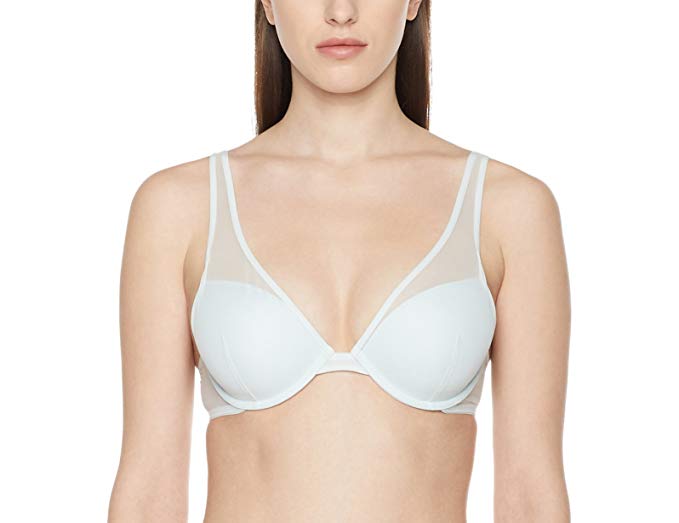 Madeline Kelly Women's Mesh Lightly Lined High Apex T-Shirt Bra