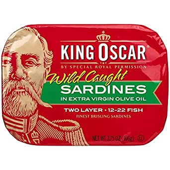 King Oscar Finest Norwegian Brisling Sardines in Olive Oil, 3.75 oz