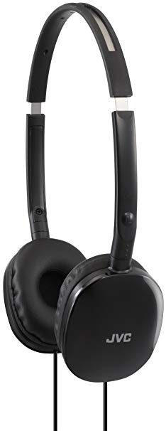 JVC Ha-S160-B-E Flats Lightweight Headphones - Black