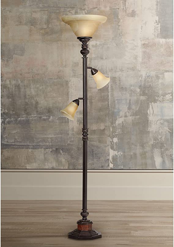 Kathy Ireland Sonnett 72" HIgh 3-Light Torchiere Floor Lamp