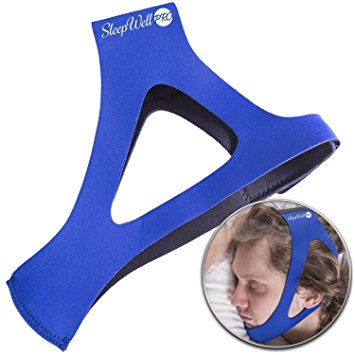 EasySleep Pro Adjustable Stop Snoring Chin Strap (Blue)