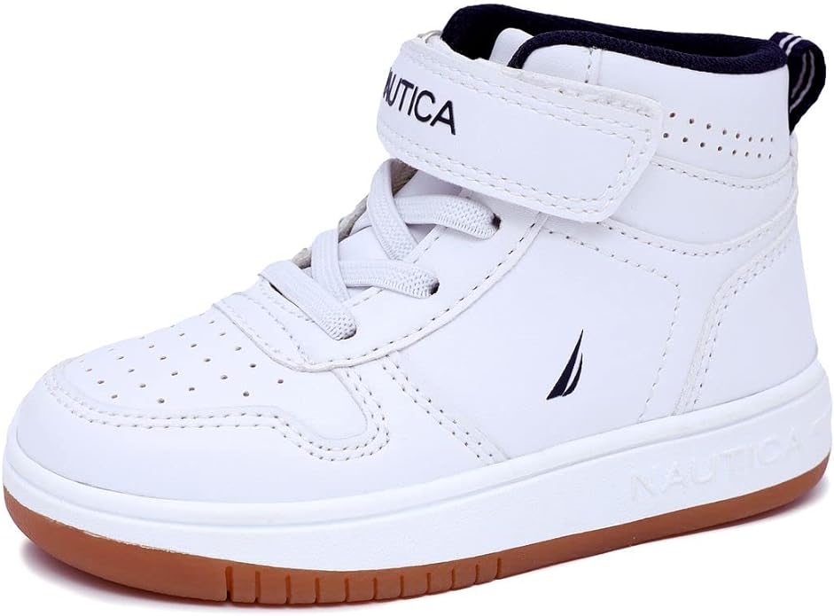 Nautica Kid's High Top Sneaker Fashion Boot High Top Basketball Shoe |Boys-Girls| (Toddler/Little Kids)