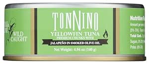 Tonnino Smoked Jalapeno Yellowfin Tuna, 4.94 OZ