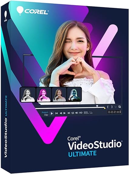 Corel VideoStudio Ultimate 2023 | Video Editing Software with Premium Effects Collection | Slideshow Maker, Screen Recorder, DVD Burner [PC Key Card]