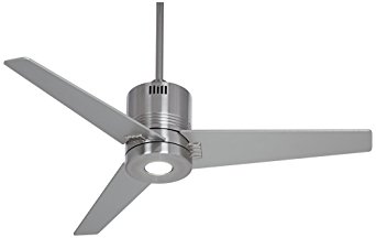 44" Casa Metro LED Brushed Nickel Ceiling Fan