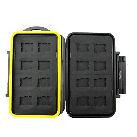 JJC MC-MSD16 Rugged Water-Resistant Memory Card Case (16x microSD Cards)