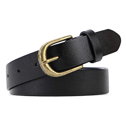 Women Leather Belt for Jeans Pants Plus Size Western Design Belt Alloy Buckle