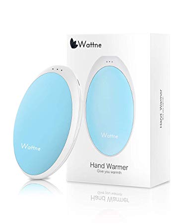 Wattne Hand Warmer Rechargeable, [Upgraded] Heat Therapy Great for Raynauds, Electric Hand Warmer Relief Pain for Arthritic Sufferers, 5200mAh Reusable Power Bank, Best Winter Gifts for Women, Men