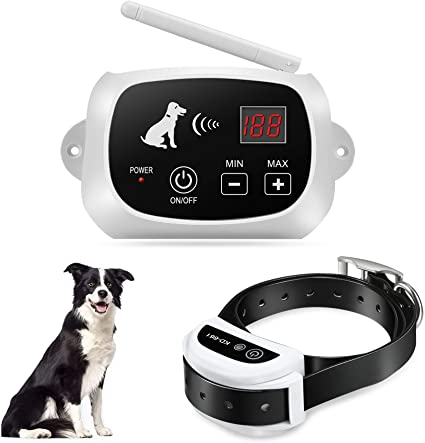 FOCUSER Electric Wireless Dog Fence System, Pet Containment System for 1 Dog with Waterproof and Rechargeable Dogs Training Collar Receiver Boundary