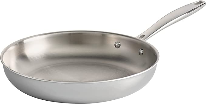 Tramontina Fry Pan Stainless Steel Tri-Ply Clad 10-Inch, 80116/005DS