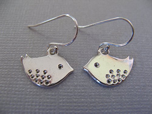 Little Bird Charms Sterling Silver Earrings