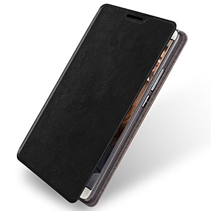 Moto G4 Play Case, Suensan Folio Leather Thin Flip Case for Motorola Moto G Play (2016) (Flip Black)