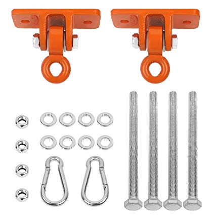 BETOOLL 2400 lb Capacity Heavy Duty Swing Hangers for Wooden Sets Playground Porch Indoor Outdoor & Hanging Snap Hooks