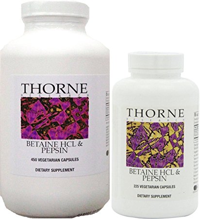 Thorne Research - Betaine HCL & Pepsin - 675ct