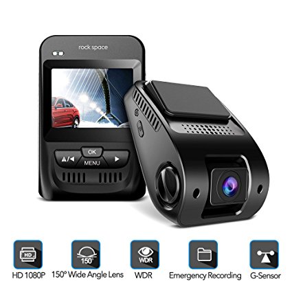 1080P Car Camera - 2.3" LCD Screen FHD Car Dash Cam with Sony Image Sensor, Super HD Night Vision Car DVR, 150 Degree Wide-Angle WDR Lens, HDR, G-Sensor, Loop Recording, Novatek NT96655 Chip.