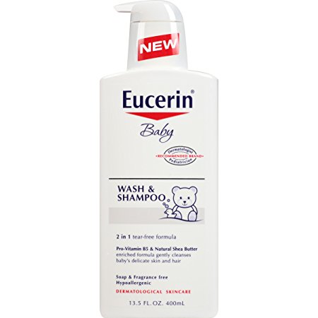 Eucerin Baby Wash and Shampoo, 13.5 Fluid Ounce