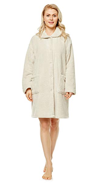 Arus Women's Long Cardigan Indoor Outdoor Home Bed Jacket Robe