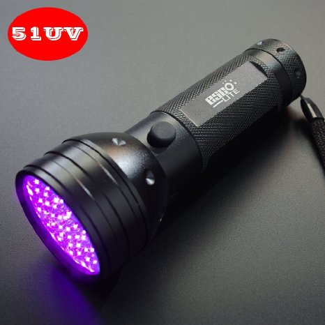 Esco-Lite 395 nM 51 UV Ultraviolet LED flashlight Blacklight 3 AA Battery