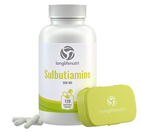 Sulbutiamine 200 mg - 120 Vegetarian Capsules | Powerful Supplement Nootropic Made in USA | 200mg Pure Powder Pills Complex