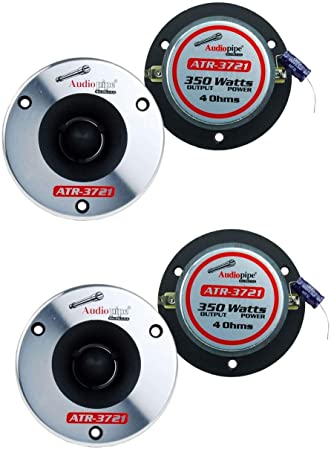 4) Audiopipe ATR-3721 3.75" 350W Titanium Pro Car Audio Bullet Tweeters ATR3731