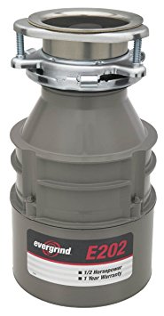 Emerson Evergrind E202 Food Waster Disposer, 1/2 Horsepower, 1-Pack