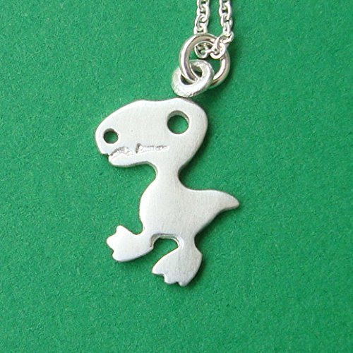 T-Rex Dinosaur Necklace in Sterling Silver
