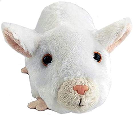 Shelter Pets Series One: Chunk The Rat - 10" White Siamese Rat Plush Toy Stuffed Animal - Based on Real-Life Adopted Pets - Benefiting The Animal Shelters They were Adopted from
